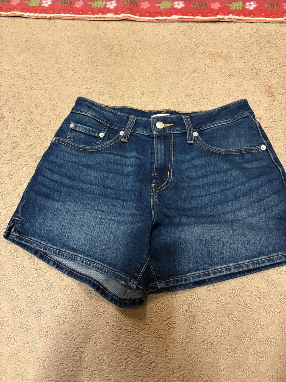 Levi's Dark Blue Denim Jean Shorts
